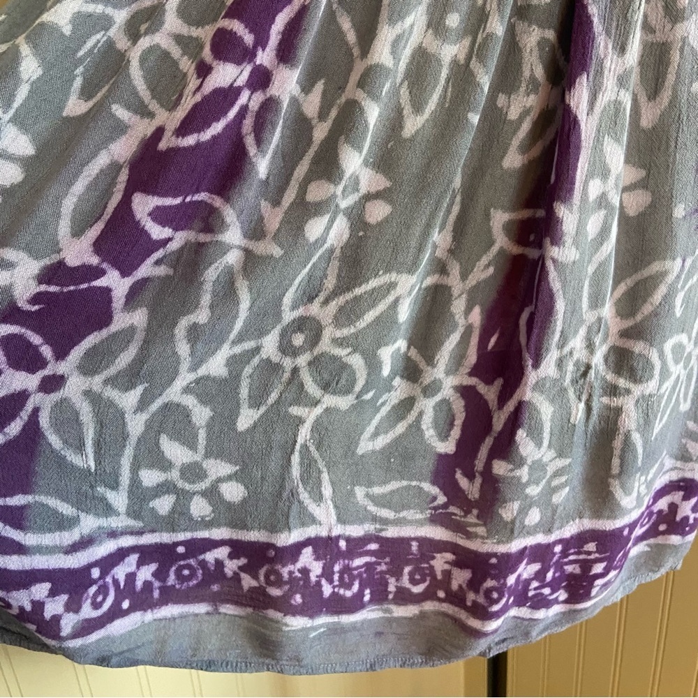 Made in India Boho Hippie Purple Grey Hippie Top Women’s Size One Size - Picture 3 of 7